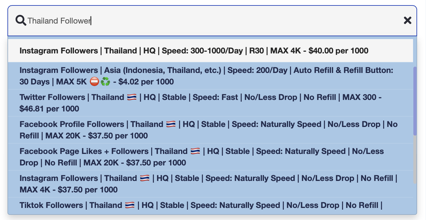 smm Thailand Follower