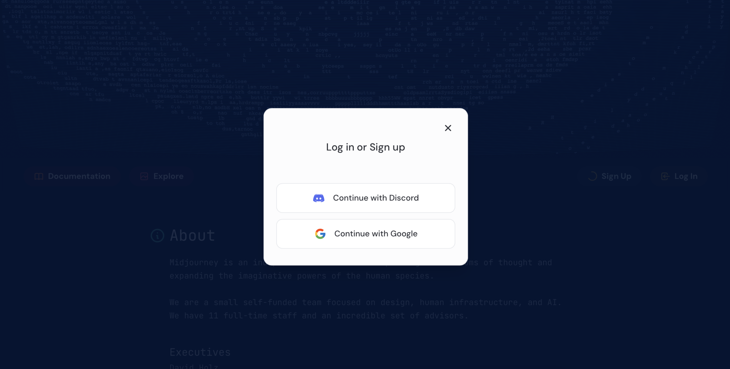 Midjourney เข้าสู่ระบบ