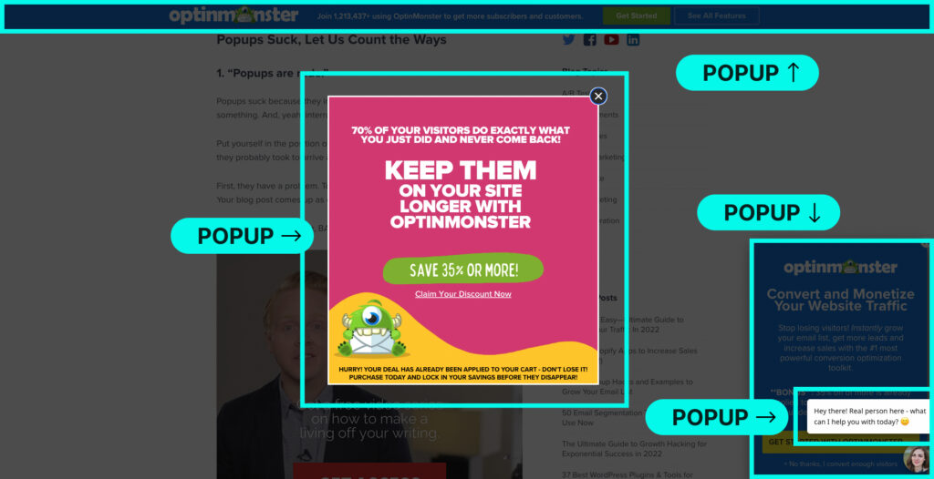 Popups ads