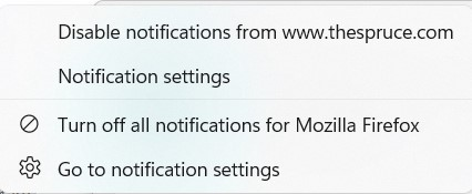 ปิด popup notification